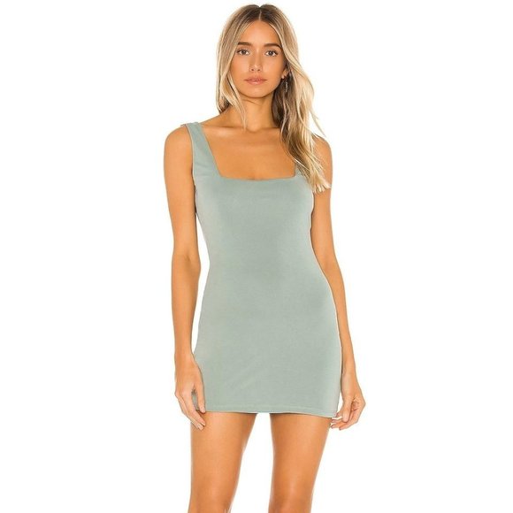 REVOLVE Privacy Please Sea Foam Green Slip Dress - Picture 1 of 3